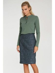 Nife Spódnica w kolorze granatowym rozmiar: 40. Niebieskie spódnice Nife, bez wzorów, midi. Za 152,26 zł.