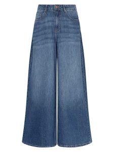 MOSS COPENHAGEN Dżinsy - Wide leg - w kolorze niebieskim rozmiar: S. Niebieskie jeansy Moss Copenhagen, bez wzorów, z podwyższonym stanem. Za 199,45 zł.