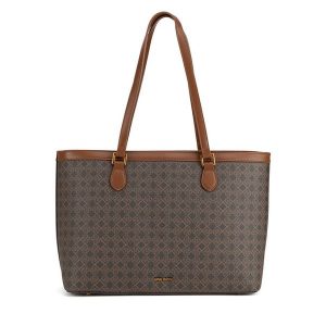 Torebka GINO ROSSI. Brązowe shopper bag Gino Rossi, bez wzorów, bez dodatków. Za 279,99 zł.