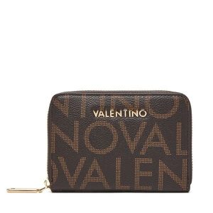 Portfel Valentino. Brązowe portfele Valentino, bez wzorów. Za 209,99 zł.