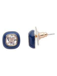 U.S. Polo Assn. Pozłacane kolczyki-wkrętki z kryształami rozmiar: onesize. Żółte kolczyki U.S. Polo Assn., z kryształem, metalowe. Za 65,99 zł.