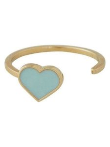 Design Letters Pozłacany pierścionek "Heart" rozmiar: onesize. Żółte pierścionki Design Letters, pozłacane. Za 130,99 zł.
