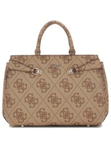 Guess Torebka w kolorze jasnobrązowym - 18 x 14 x 7 cm rozmiar: onesize. Brązowe torebki klasyczne Guess, z aplikacjami, z materiału, bez dodatków. Za 484,31 zł.