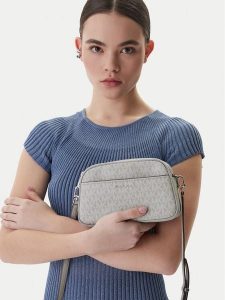 MICHAEL Michael Kors Torebka 32F5SJ6C5V Szary. Szare torebki klasyczne MICHAEL Michael Kors, bez wzorów, ze skóry, bez dodatków. Za 567,99 zł.