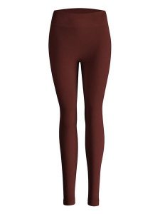 Nur Die Legginsy w kolorze ciemnobrązowym rozmiar: 40/42. Brązowe legginsy Nur Die, bez wzorów, prążkowane. Za 78,84 zł.