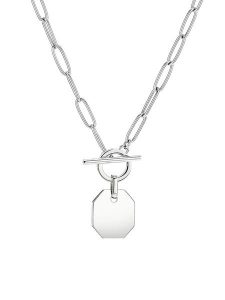 Liebeskind Naszyjnik z zawieszką - dł. 45 cm rozmiar: onesize. Szare naszyjniki Liebeskind, ze stali. Za 191,42 zł.