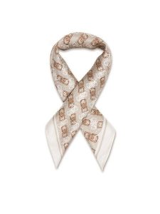 Guess Apaszka AW5454 SIL03 Beżowy. Brązowe apaszki i chusty Guess, z aplikacjami, z jedwabiu. Za 199,99 zł.