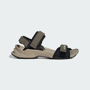 Sandały Terrex Hydroterra. Brązowe buty trekkingowe ADIDAS, bez zapięcia. Za 239,00 zł.