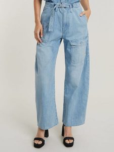 G-Star Dżinsy - Loose fit - w kolorze błękitnym rozmiar: W30/L32. Niebieskie jeansy G-Star, z aplikacjami, z tkaniny, z podwyższonym stanem. Za 245,96 zł.