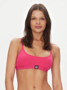 HUGO Biustonosz top Bralette Rib 50496811 Różowy. Czerwone biustonosze Hugo, m, bez wzorów, bez kołnierzyka, bez ramiączek. Za 109,99 zł.