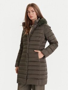 Geox Kurtka puchowa Bettanie W5626H T3122 F3236 Zielony Regular Fit. Zielone kurtki Geox, bez wzorów, z puchu, bez kaptura. Za 539,99 zł.