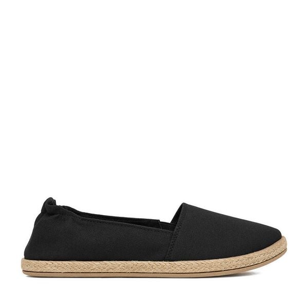 Espadryle JENNY. Czarne espadryle Jenny, bez wzorów, bez obcasa. Za 59,99 zł.