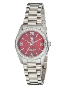 U.S. Polo Assn. Zegarek kwarcowy w kolorze srebrno-czerwonym rozmiar: onesize. Szare, analogowe zegarki U.S. Polo Assn. Za 217,99 zł.