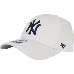 Czapka z daszkiem dla dorosłych 47 Brand New York Yankees MVP Cap. Brązowe czapki 47 Brand, bez wzorów, z materiału, sportowe. Za 109,99 zł.
