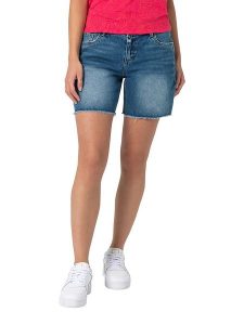 Timezone Szorty dżinsowe - Regular fit - w kolorze niebieskim rozmiar: W32. Niebieskie szorty Timezone, z aplikacjami, klasyczne. Za 79,03 zł.