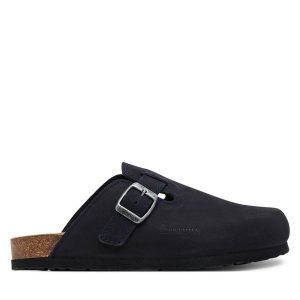 Klapki Dr. Brinkmann. Niebieskie klapki Dr. Brinkmann, bez wzorów, bez obcasa. Za 249,99 zł.