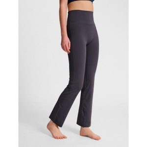 Spodnie legginsy z wysokim stanem dla kobiet Hummel. Brązowe legginsy Hummel, bez wzorów, z podwyższonym stanem. Za 205,00 zł.