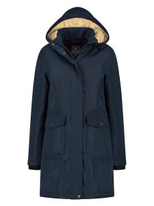 MGO leisure wear Parka "Suzan" w kolorze granatowym rozmiar: XXL. Niebieskie płaszcze MGO leisure wear, s, bez wzorów, bez kaptura. Za 224,52 zł.