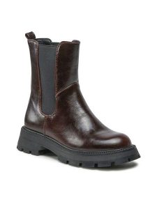 Jenny Fairy Sztyblety LS5873-01 Brązowy. Brązowe botki Jenny Fairy, bez wzorów, ze skóry, bez obcasa, na płaskiej podeszwie, bez zapięcia. Za 107,98 zł.