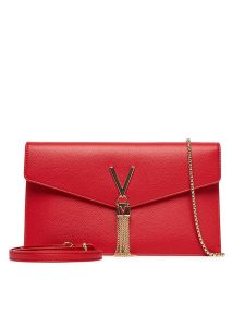 Valentino Torebka Luxe VBS9XJ17 Czerwony. Czerwone torebki klasyczne Valentino, bez wzorów, ze skóry, bez dodatków. Za 439,99 zł.