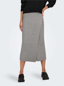 ONLY Spódnica dzianinowa w kolorze szarym rozmiar: XL. Szare spódnice ONLY, xl, bez wzorów, z dzianiny, midi. Za 65,69 zł.