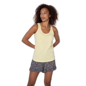 Damski tank top Protest Prtbeccles. Żółte topy Protest, xs, bez wzorów, z koronki, sportowe, bez kołnierzyka, bez ramiączek. W wyprzedaży za 89,90 zł.