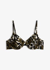 Biustonosz bikini na fiszbinach z miękkimi miseczkami. Białe bikini bonprix, bez wzorów. Za 149,99 zł.