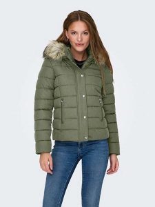 ONLY Kurtka pikowana w kolorze zielonym rozmiar: XS. Zielone kurtki ONLY, xs, bez wzorów, bez kaptura. Za 100,99 zł.