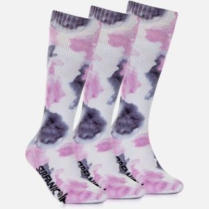 Skarpety Damskie Zimowe Narciarskie Zestaw 3 sztuk SURFANIC Pro Tech Watercolour. Białe rękawiczki SURFANIC, na zimę, bez wzorów. Za 109,99 zł.