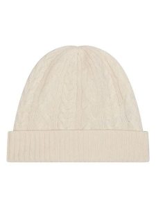 Perfect Cashmere Kaszmirowa czapka "Popi" w kolorze kremowym rozmiar: onesize. Brązowe czapki Perfect Cashmere, bez wzorów, z kaszmiru. Za 143,99 zł.