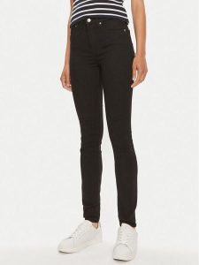 Tommy Hilfiger Jeansy Como WW0WW43321 Czarny Skinny Fit. Czarne jeansy TOMMY HILFIGER, bez wzorów, z bawełny. Za 239,99 zł.