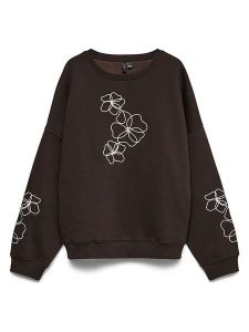 Vero Moda Bluza w kolorze brązowym rozmiar: L. Brązowe bluzy Vero Moda, l, bez wzorów, z bawełny, bez kaptura. Za 144,95 zł.