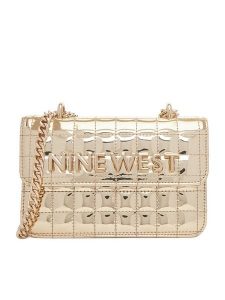 Nine West Torebka EO-Glamercy-Grace-LX10060 Złoty. Żółte torebki wieczorowe Nine West, bez wzorów, z materiału, bez dodatków. Za 209,99 zł.