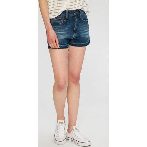 Tommy Jeans - Szorty. Szare szorty marki Tommy Jeans, z bawełny, casualowe. W wyprzedaży za 249,90 zł.