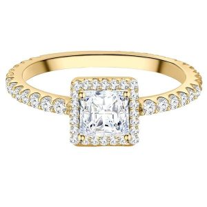 Trilani Pierscionek aus Sterling Silber in Gelbgold mit Zirkonia Pierścionki 1 ct Damski. Białe pierścionki Trilani, z cyrkonią, pozłacane. Za 259,99 zł.