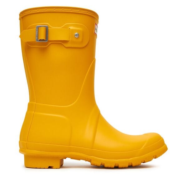 Kalosze Hunter. Żółte kalosze Hunter, bez wzorów. Za 219,99 zł.