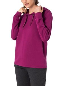 Timezone Bluza w kolorze fioletowym rozmiar: L. Różowe bluzy Timezone, l, bez wzorów, z kapturem. Za 139,20 zł.