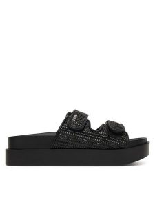 DKNY Klapki Piper K2691150 Czarny. Czarne klapki DKNY, bez wzorów, z syntetyku, bez obcasa. Za 455,99 zł.