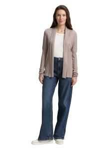 Tom Tailor Kardigan w kolorze beżowym rozmiar: M. Brązowe swetry oversize Tom Tailor, m, bez wzorów, bez ramiączek. Za 87,81 zł.