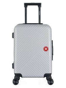 SWISS KOPPER Walizka "Spiez" w kolorze srebrnym - 35 x 55 x 21 cm rozmiar: onesize. Szare walizki SWISS KOPPER, bez wzorów, z materiału. Za 130,99 zł.