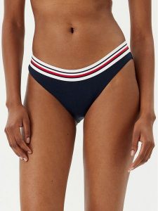 Tommy Hilfiger Dół od bikini UW0UW05830 Granatowy. Niebieskie bikini TOMMY HILFIGER, bez wzorów, z syntetyku. Za 119,99 zł.