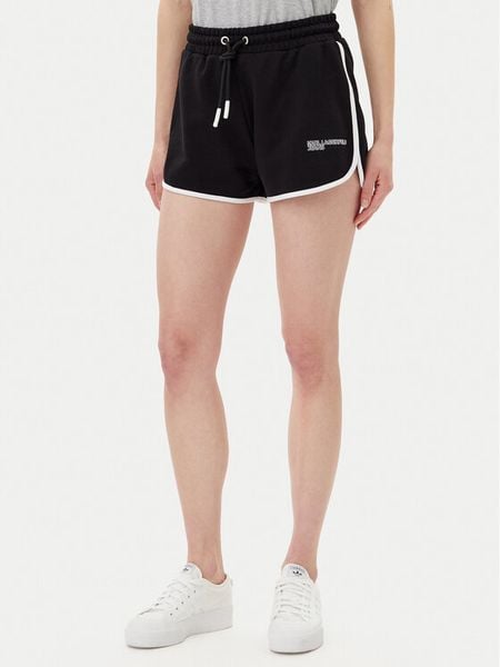 Karl Lagerfeld Jeans Szorty sportowe A2W10095 Czarny Regular Fit. Czarne spodenki sportowe Karl Lagerfeld Jeans, l, bez wzorów, z bawełny. Za 199,99 zł.