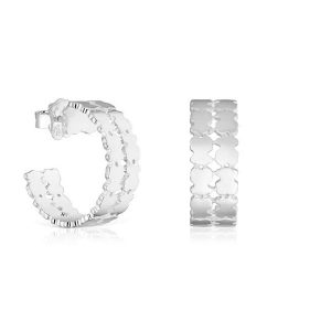 Kolczyki TOUS. Szare kolczyki Tous, srebrne. Za 359,99 zł.