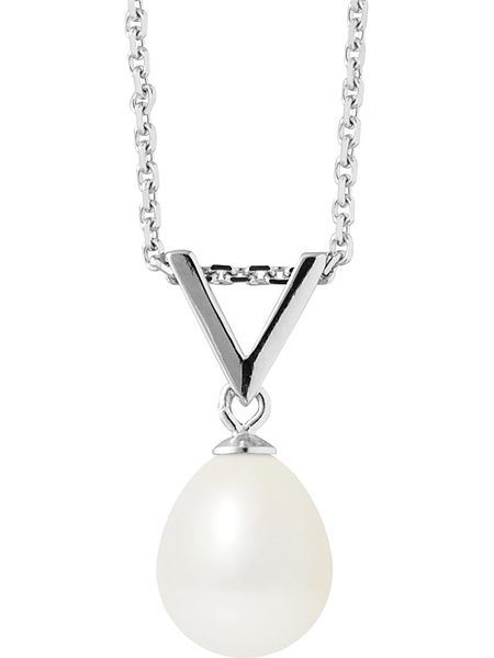 Pearl Addict Srebrny naszyjnik z zawieszką - dł. 42 cm rozmiar: onesize. Białe naszyjniki Pearl Addict, z perłą, srebrne. Za 173,99 zł.