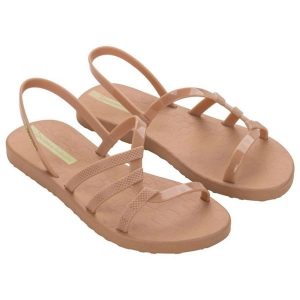 Sandały Ipanema Diversa Sandal Ad 27234 BG730 brązowe. Brązowe sandały bez wzorów, bez obcasa, bez zapięcia. Za 210,26 zł.