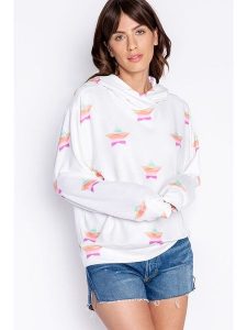 PJ Salvage Bluza w kolorze białym rozmiar: XL. Białe bluzy PJ Salvage, xl, bez wzorów, z kapturem. Za 100,99 zł.