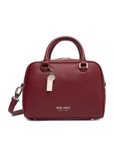 Nine West Torebka CEO-Brooklyn-Bliss-LX10159 Bordowy. Czerwone torebki klasyczne Nine West, bez wzorów, z materiału, bez dodatków. Za 369,99 zł.