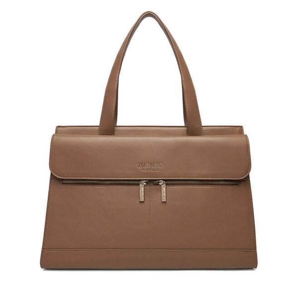 Torebka Nine West. Brązowe shopper bag Nine West, bez wzorów, bez dodatków. Za 189,99 zł.