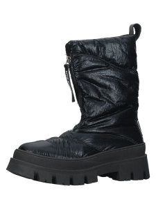 Steve Madden Botki zimowe w kolorze czarnym rozmiar: 37. Czarne botki Steve Madden, na zimę, bez wzorów, bez obcasa, bez zapięcia. Za 260,99 zł.