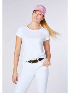 Polo Sylt Koszulka w kolorze białym rozmiar: XS. Białe bluzki Polo Sylt, xs, bez wzorów, z bawełny, bez kołnierzyka, bez ramiączek. Za 52,67 zł.